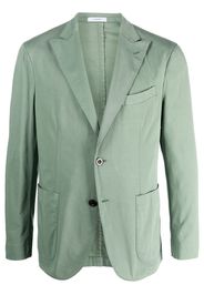 Boglioli single-breasted stretch-cotton blazer - Verde