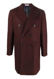 Boglioli double-breasted wool-blend coat - Rosso