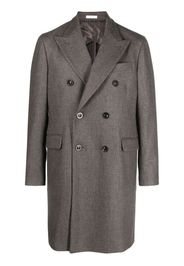 Boglioli double-breasted buttoned wool coat - Marrone