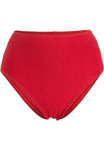 Bond-eye Slip bikini a vita alta - Rosso