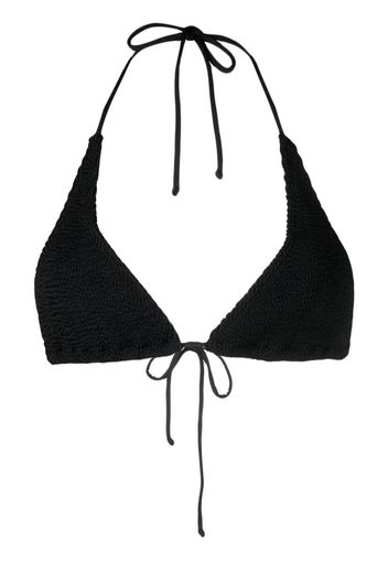 Bond-eye Top bikini a triangolo Sofie - Nero