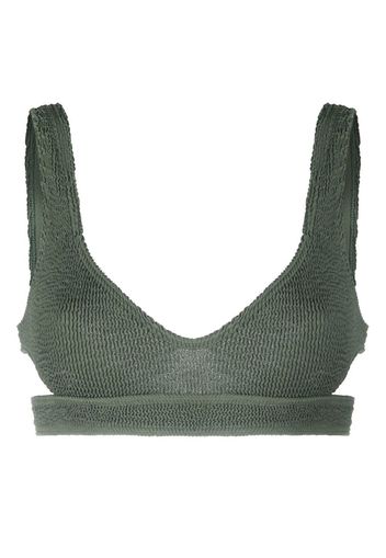 Bond-eye cut-out bikini top - Verde