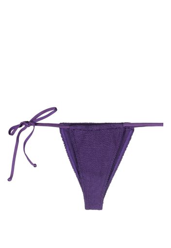 Bond-eye tie-fastening crinkled bikini bottom - Viola