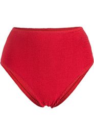 Bond-eye Slip bikini a vita alta - Rosso