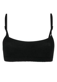 Bond-eye crinkled bikini top - Nero