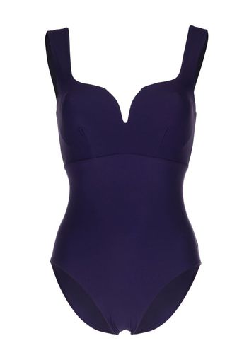 BONDI BORN Eleanor V-neck one piece - Blu