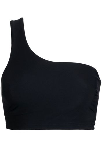 BONDI BORN Top bikini Ollie monospalla - Nero