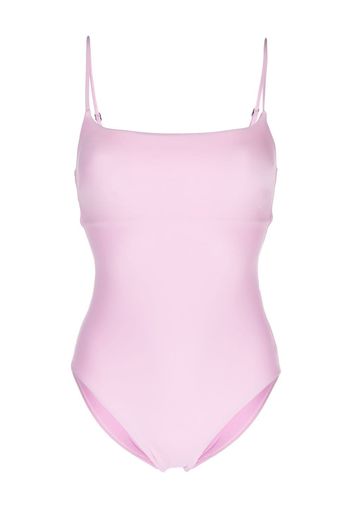 BONDI BORN Winnie square-neck one piece - Rosa