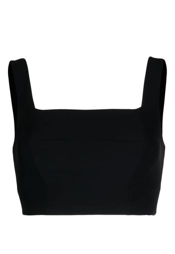 BONDI BORN Layla square-neck bikini top - Nero