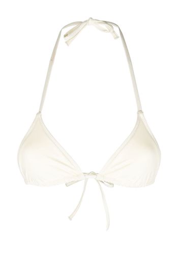 BONDI BORN Top bikini a triangolo - Bianco