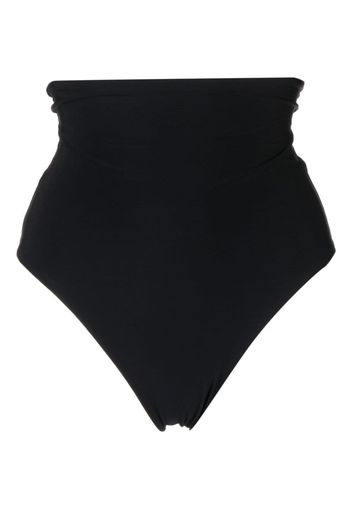 BONDI BORN Slip bikini a vita alta Leah - Nero