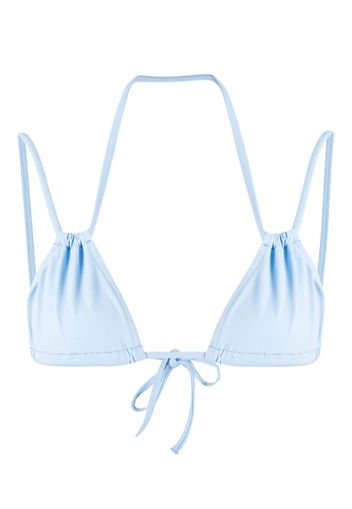 BONDI BORN Top bikini Mia a triangolo - Blu