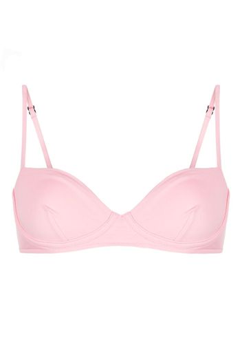 BONDI BORN Top bikini Brielle con scollo a cuore - Rosa