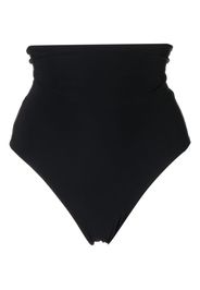 BONDI BORN Slip bikini a vita alta Leah - Nero