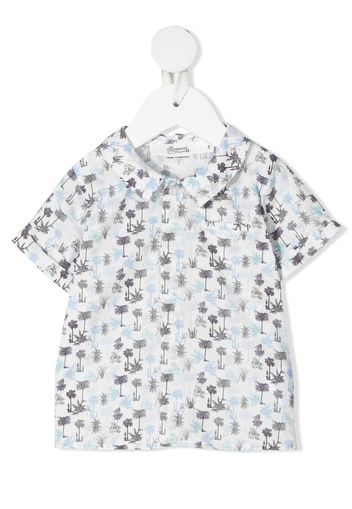 Bonpoint graphic-print shortsleeved shirt - Bianco