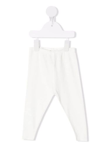 Bonpoint elasticated cotton leggings - Bianco