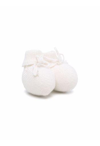 Bonpoint cashmere knit pre-walkers - Bianco