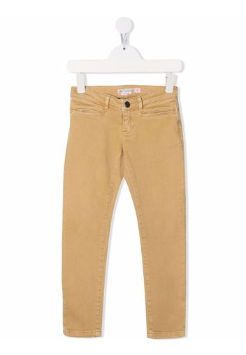 Bonpoint slim-fit cotton trousers - Toni neutri