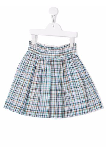 Bonpoint Noumea checked mini skirt - Blu