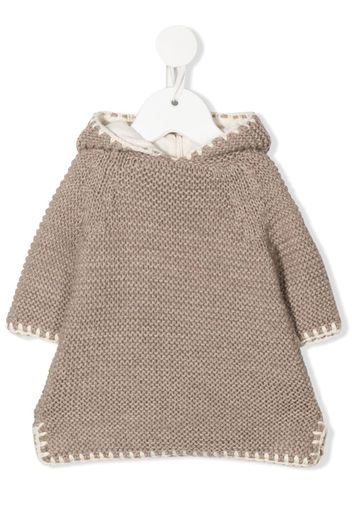 Bonpoint hooded alpaca wool knit top - Toni neutri