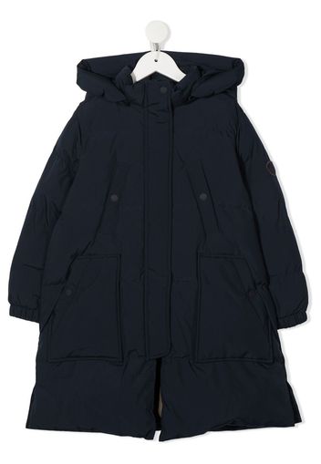 Bonpoint zip-up hooded padded coat - Blu