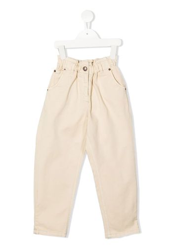 Bonpoint Sonie high-waisted trousers - Toni neutri