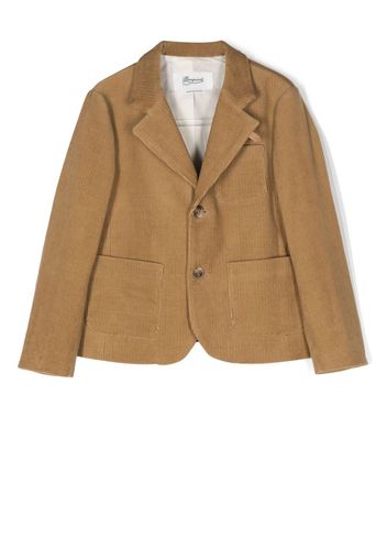 Bonpoint Blazer monopetto a coste - Marrone