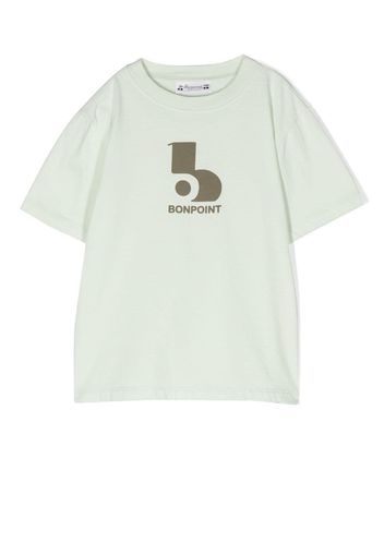 Bonpoint logo print short-sleeve T-shirt - Verde