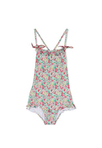 Bonpoint flora-print swimsuit - Verde