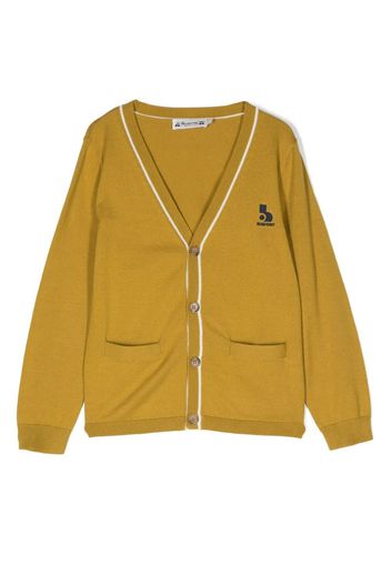 Bonpoint Cardigan con ricamo - Giallo