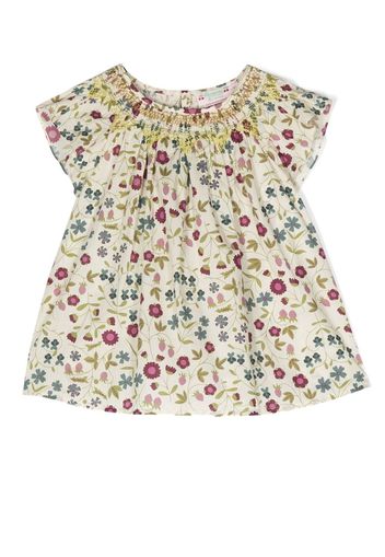 Bonpoint Blusa Ella a fiori - Toni neutri