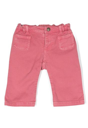 Bonpoint Bellino logo-patch jeans - Rosa