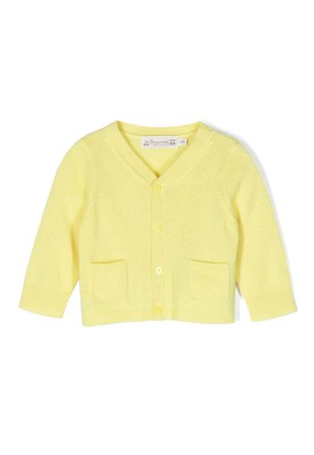 Bonpoint long-sleeve cashmere cardigan - Giallo