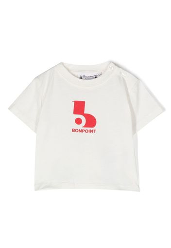 Bonpoint logo-print short-sleeve T-shirt - Bianco