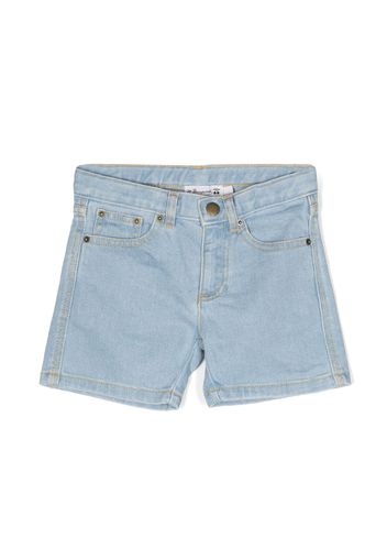 Bonpoint Shorts denim con ricamo - Blu