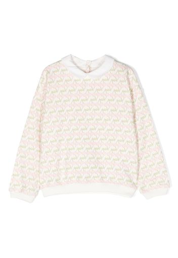 Bonpoint Claudine cherry-print sweatshirt - Bianco