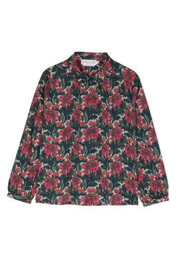 Bonpoint Camicia a fiori - Verde