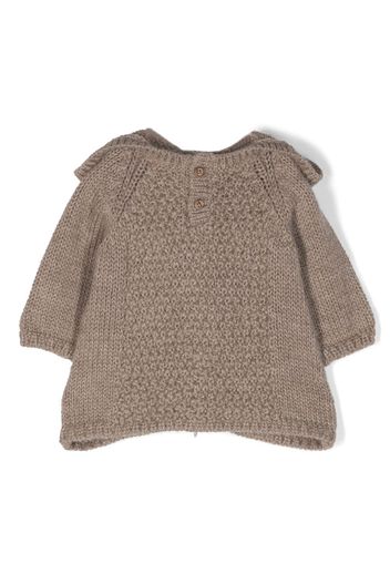 Bonpoint Maglione con cappuccio - Marrone