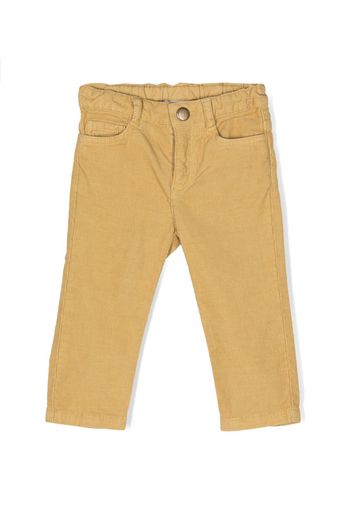 Bonpoint Pantaloni slim a coste - Giallo