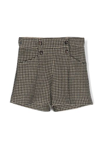 Bonpoint houndstooth-pattern tailored shorts - Toni neutri