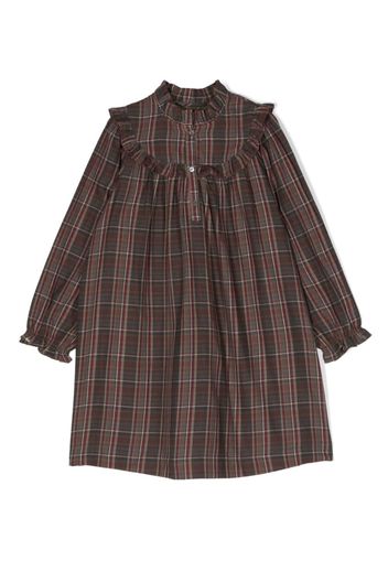 Bonpoint plaid-check pattern dress - Rosso