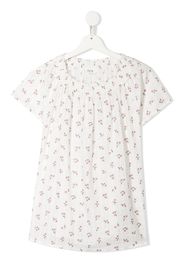 Bonpoint Blusa a fiori - Bianco