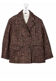 Bonpoint double-breasted tailored coat - Marrone