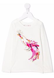 Bonpoint sequin-embroidered longsleeved top - Bianco