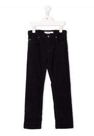 Bonpoint straight-leg cotton trousers - Blu