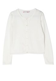 Bonpoint round-neck cardigan - Bianco