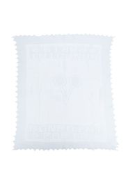 Bonpoint logo pointelle-knit wrap - Blu