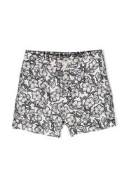 Bonpoint Hawaiian-print swim shorts - Bianco