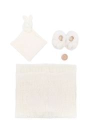 Bonpoint Nighttime crochet-knit wool-cotton set (set of four) - Toni neutri