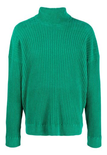 Bonsai ribbed roll-neck jumper - Verde